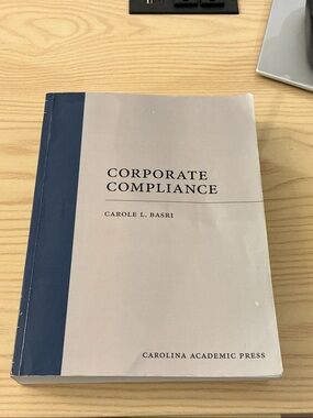 Corporate Compliance by Carole L. Basri - Blue/Gray Cover